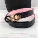 AAA Salvatoye Ferragamo 2.5cm Women's Black And Pink Leather Belt - Gold Buckle (3)_th.jpg